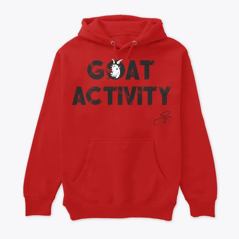 Goat Activity Red Hoodie